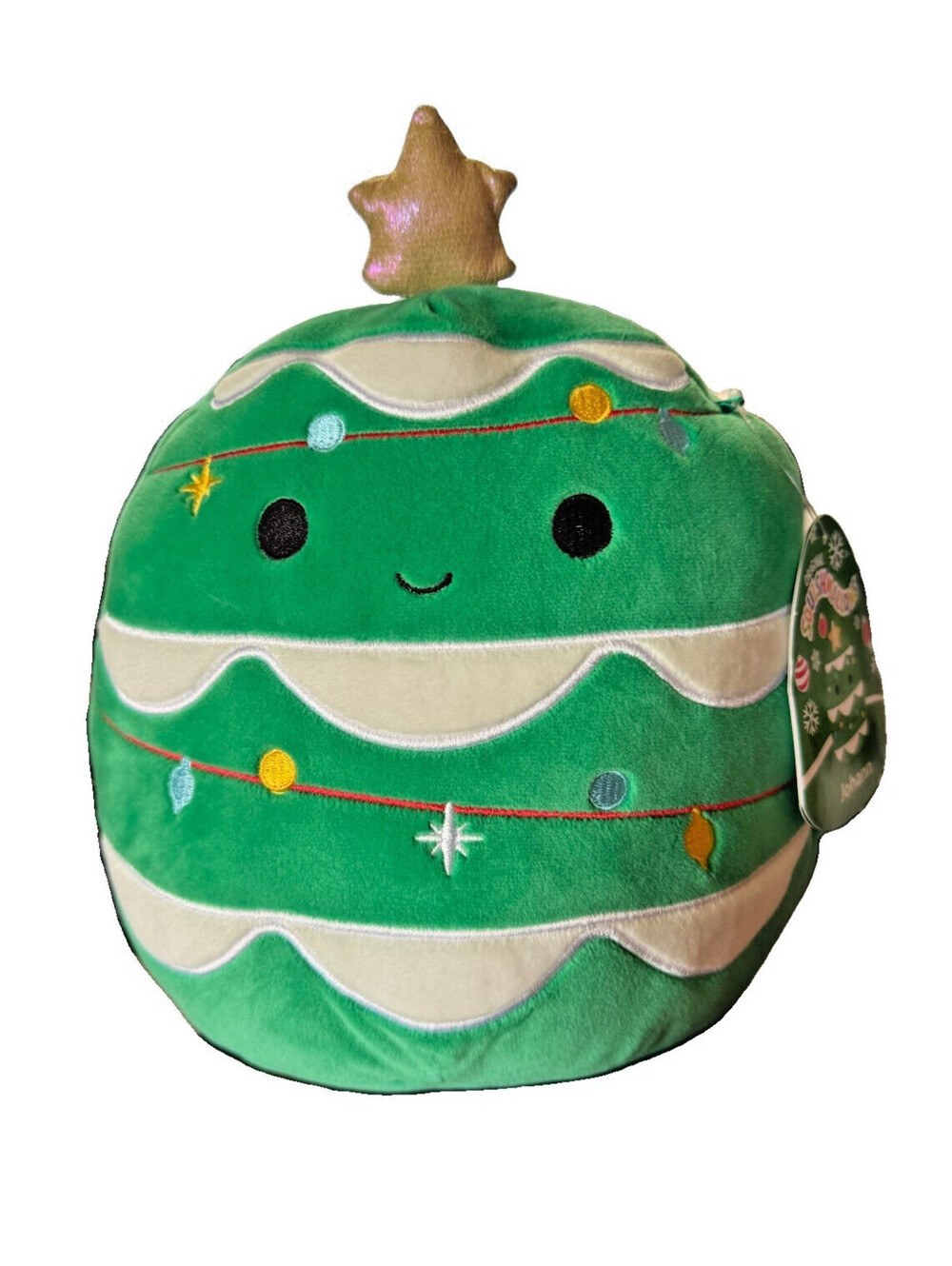 Squishmallows Johann Christmas Tree 8" Plush Holiday Xmas Star NWT Jazwares